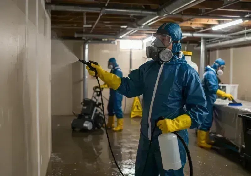 Basement Sanitization and Antimicrobial Treatment process in Westfield, NY