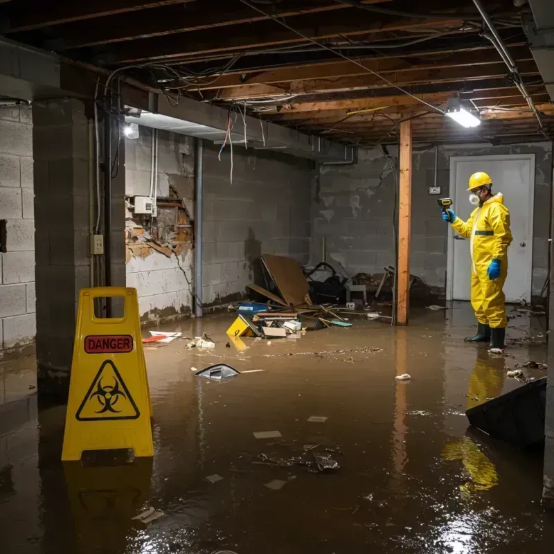 Flooded Basement Electrical Hazard in Westfield, NY Property